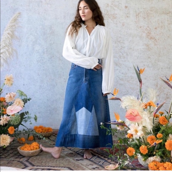 Bliss and Mischief Dresses & Skirts - Bliss and Mischief Levi’s Patchwork Denim Skirt 2